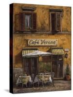 Cafe Verona-Malcolm Surridge-Stretched Canvas