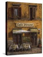 Cafe Verona-Malcolm Surridge-Stretched Canvas