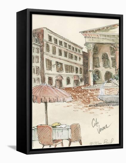 Cafe Verona-Alan Paul-Framed Stretched Canvas