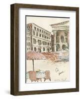 Cafe Verona-Alan Paul-Framed Art Print