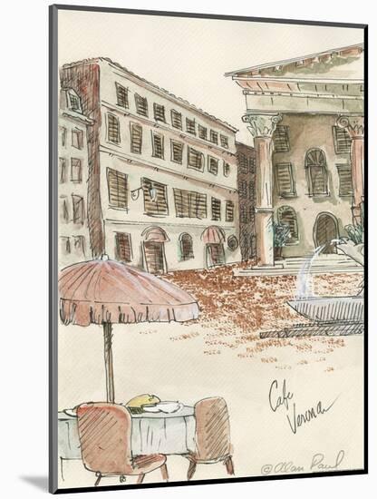 Cafe Verona-Alan Paul-Mounted Art Print