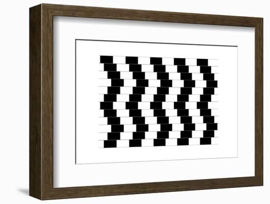 Cafe Wall Illusion-Science Photo Library-Framed Photographic Print