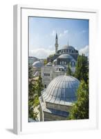 Cafe? with View on Nusretiye Cami, near Istanbul Modern Art Gallery-Guido Cozzi-Framed Photographic Print