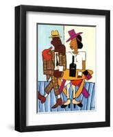 Cafe-William H^ Johnson-Framed Art Print