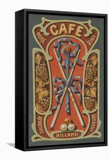 Café-null-Framed Stretched Canvas