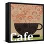 Cafe-Teofilo Olivieri-Framed Stretched Canvas