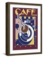 Café-David Chestnutt-Framed Giclee Print