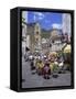 Cafes and Cathedral, Amalfi, Amalfi Coast, Campania, Italy, Europe-Gavin Hellier-Framed Stretched Canvas