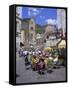 Cafes and Cathedral, Amalfi, Amalfi Coast, Campania, Italy, Europe-Gavin Hellier-Framed Stretched Canvas