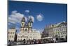 Cafes and Church of Our Lady before Tyn, Old Town Square, Old Town, Prague, Czech Republic, Europe-Martin Child-Mounted Photographic Print