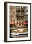 Cafes and Sailboats on the Harbor, Honfleur, Normandy, France-Russ Bishop-Framed Photographic Print