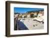 Cafes and Tourists in St. Stephens Square, Hvar Town, Hvar Island, Dalmatian Coast, Croatia, Europe-Matthew Williams-Ellis-Framed Photographic Print