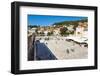 Cafes and Tourists in St. Stephens Square, Hvar Town, Hvar Island, Dalmatian Coast, Croatia, Europe-Matthew Williams-Ellis-Framed Photographic Print