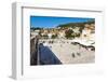 Cafes and Tourists in St. Stephens Square, Hvar Town, Hvar Island, Dalmatian Coast, Croatia, Europe-Matthew Williams-Ellis-Framed Photographic Print