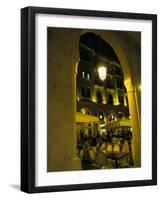 Cafes at Night, Place d'Etoile, Beirut, Lebanon, Middle East-Alison Wright-Framed Photographic Print