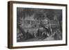 Cafes in Damascus, on a Branch of the Barrada, the Ancient Pharpar-William Henry Bartlett-Framed Giclee Print