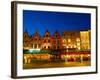 Cafes in Marketplace in Downtown Bruges, Belgium-Bill Bachmann-Framed Photographic Print