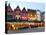 Cafes in Marketplace in Downtown Bruges, Belgium-Bill Bachmann-Stretched Canvas