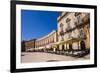Cafes in Sicilian Baroque Style Buildings in Piazza Duomo-Matthew Williams-Ellis-Framed Photographic Print