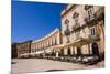 Cafes in Sicilian Baroque Style Buildings in Piazza Duomo-Matthew Williams-Ellis-Mounted Photographic Print