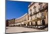 Cafes in Sicilian Baroque Style Buildings in Piazza Duomo-Matthew Williams-Ellis-Mounted Photographic Print