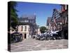 Cafes in the Centre of Town, Ahrweiler Town, Ahr Valley, Rhineland Palatinate, Germany-Gavin Hellier-Stretched Canvas