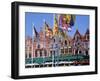 Cafes in the Main Town Square, Bruges, Belgium-Gavin Hellier-Framed Photographic Print