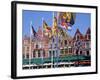 Cafes in the Main Town Square, Bruges, Belgium-Gavin Hellier-Framed Photographic Print