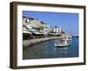 Cafes on Harbour, Kokkari, Samos, Aegean Islands, Greece-Stuart Black-Framed Photographic Print