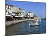 Cafes on Harbour, Kokkari, Samos, Aegean Islands, Greece-Stuart Black-Mounted Photographic Print