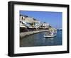 Cafes on Harbour, Kokkari, Samos, Aegean Islands, Greece-Stuart Black-Framed Photographic Print