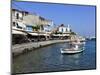 Cafes on Harbour, Kokkari, Samos, Aegean Islands, Greece-Stuart Black-Mounted Photographic Print