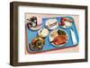 Cafeteria Lunch Tray-Found Image Press-Framed Photographic Print