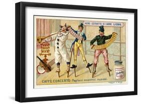 Caffe-Concerto: Eccentric Musical Clowns-null-Framed Giclee Print