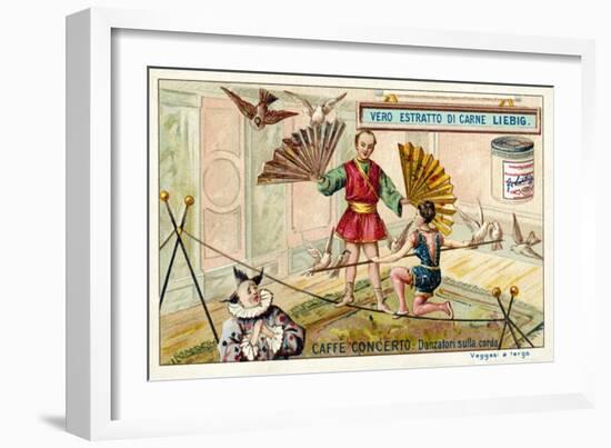 Caffe-Concerto: Tightrope Dancers-null-Framed Giclee Print