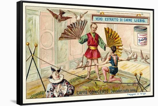 Caffe-Concerto: Tightrope Dancers-null-Framed Stretched Canvas