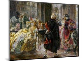 Caffè Florian in the 18th century, 1909-null-Mounted Giclee Print