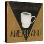 Caffe La Dolce Vita Americano-Arnie Fisk-Stretched Canvas