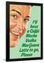 Caffe Mocha Vodka Marijuana Latte To Go Please Funny Poster Print-Ephemera-Framed Poster