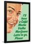 Caffe Mocha Vodka Marijuana Latte To Go Please Funny Poster-Ephemera-Framed Poster