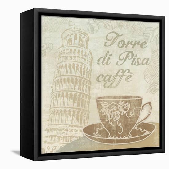 Caffe Pisa-Erin Clark-Framed Stretched Canvas