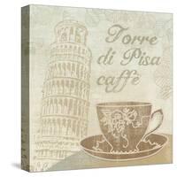 Caffe Pisa-Erin Clark-Stretched Canvas