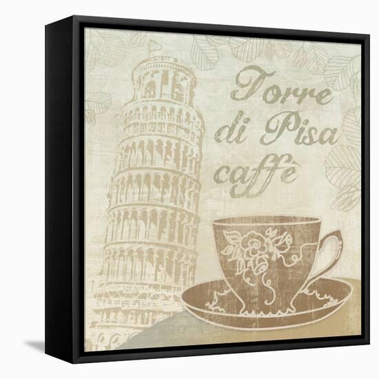 Caffe Pisa-Erin Clark-Framed Stretched Canvas