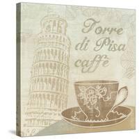 Caffe Pisa-Erin Clark-Stretched Canvas