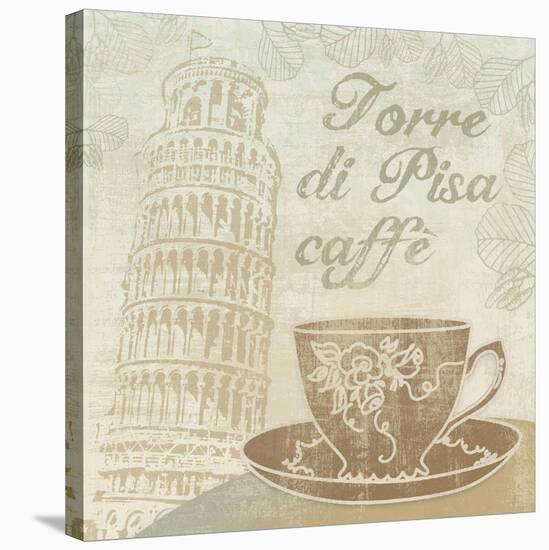 Caffe Pisa-Erin Clark-Stretched Canvas