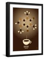 Caffeine - Chemical Elements-Lantern Press-Framed Art Print