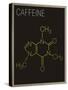Caffeine Molecule Art Print Poster-null-Stretched Canvas