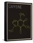 Caffeine Molecule Art Print Poster-null-Framed Stretched Canvas