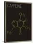 Caffeine Molecule Art Print Poster-null-Stretched Canvas