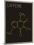 Caffeine Molecule Art Print Poster-null-Mounted Poster